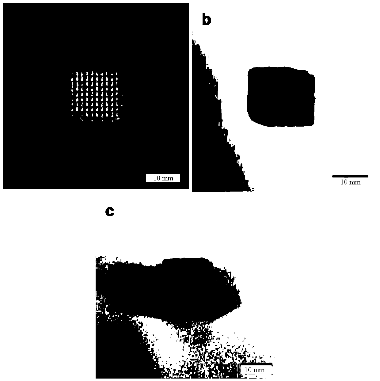 Magnetic nanoparticle bone repair scaffold and preparation method thereof