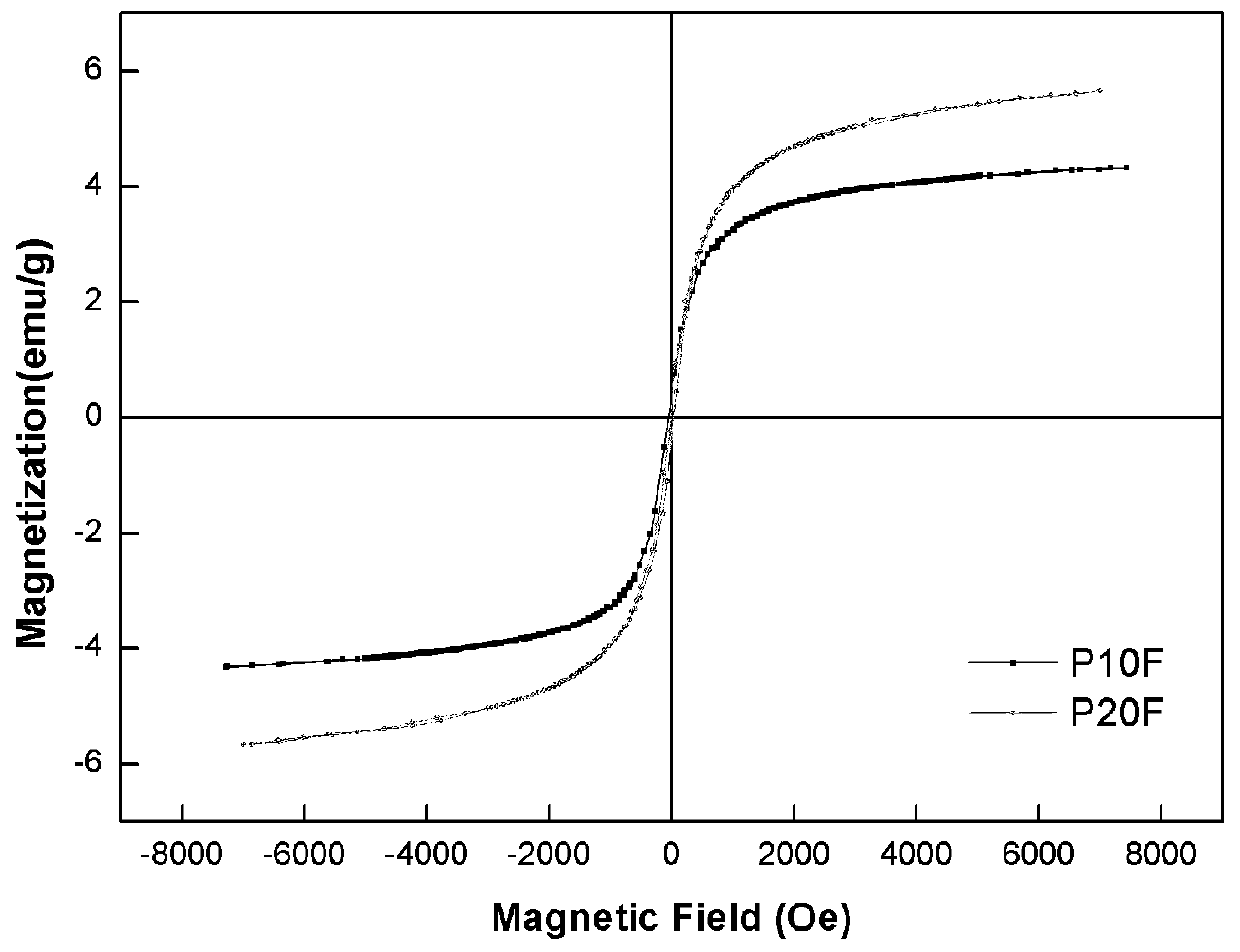 Magnetic nanoparticle bone repair scaffold and preparation method thereof