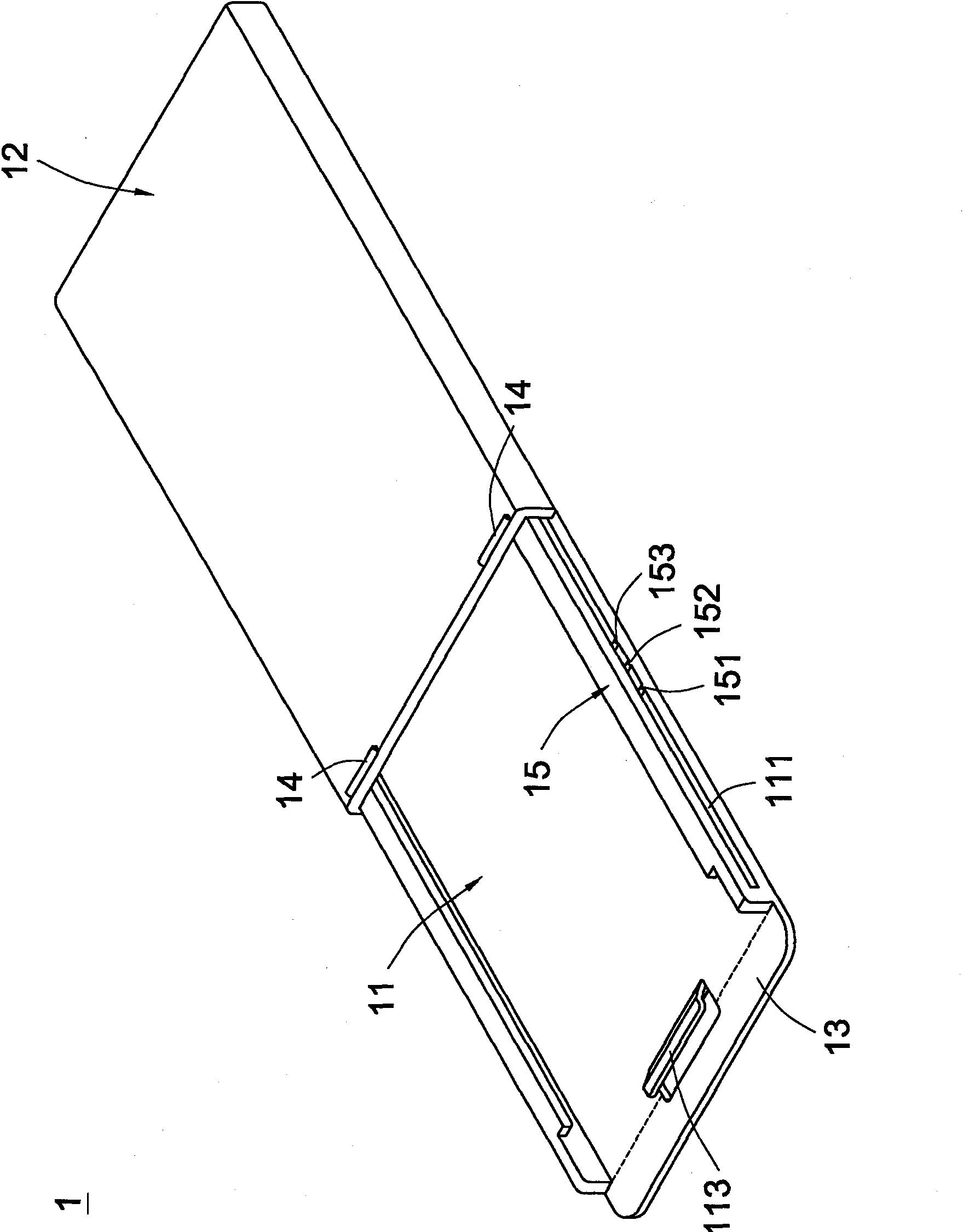 Business card case and document shooting device capable of being arranged on notebook computer