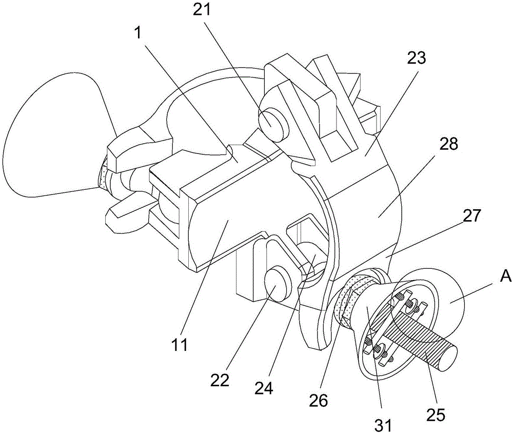 Practical scaffold connection device