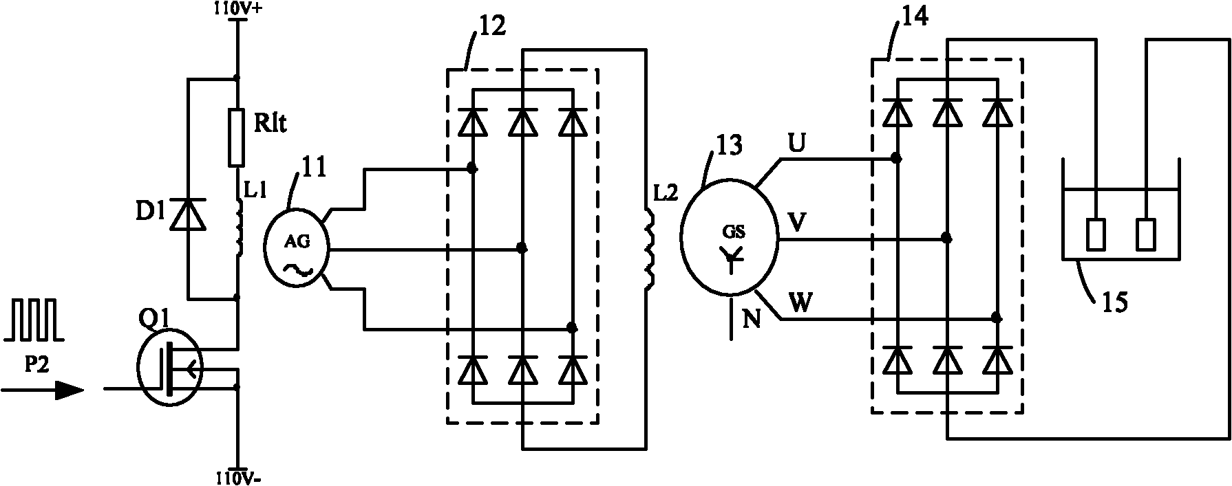 Method and device for testing impulsive load of diesel engine