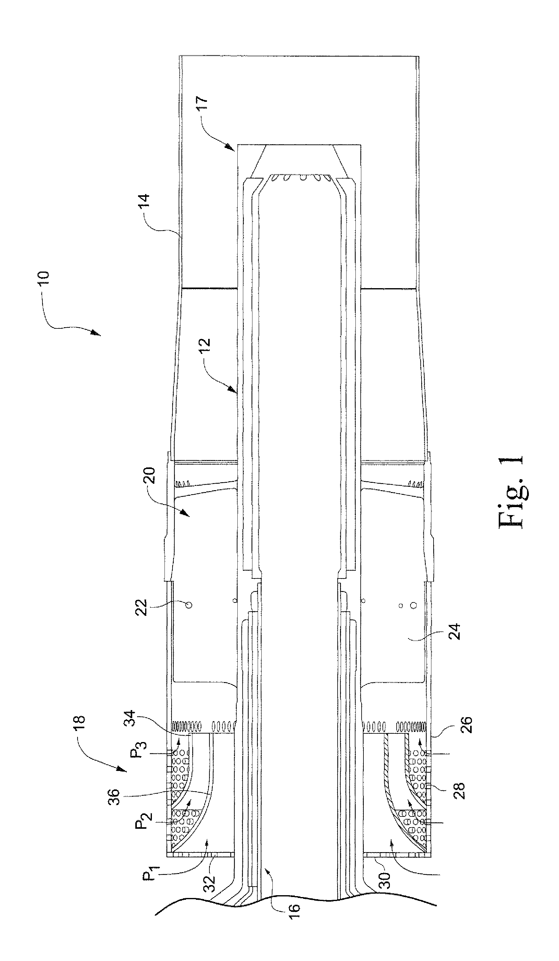 Integrated fuel nozzle and inlet flow conditioner and related method