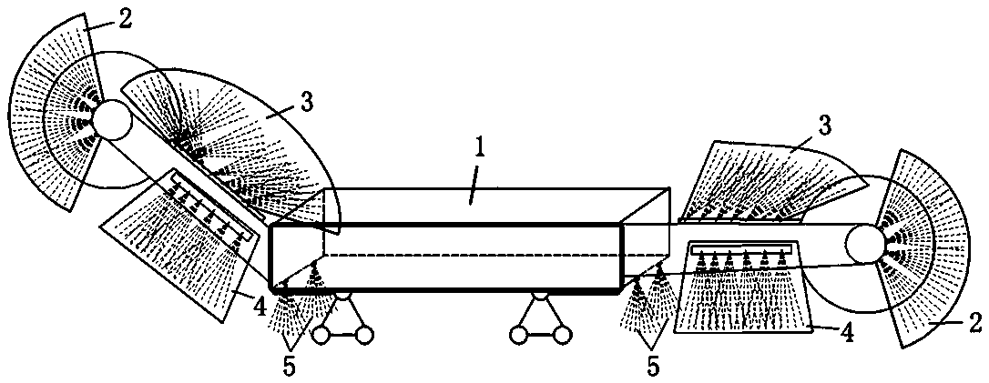 Micro-mist dust suppression method based on coal cutter cutting dust sources