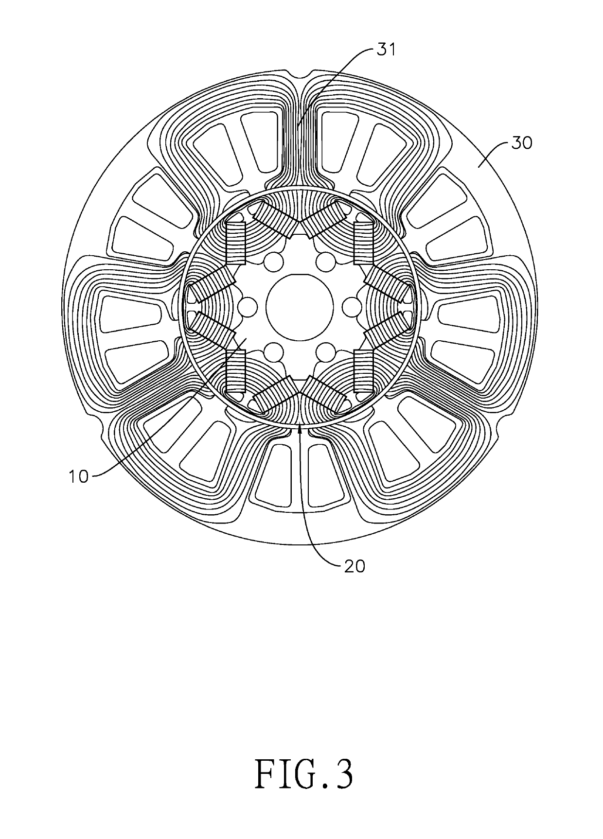 Motor rotor with holes