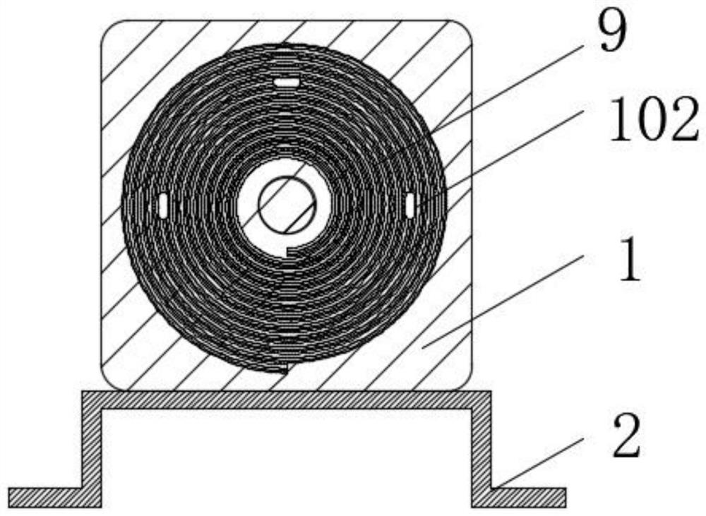 Auxiliary groove structure for suppressing vibration noise of vehicle permanent magnet synchronous motor