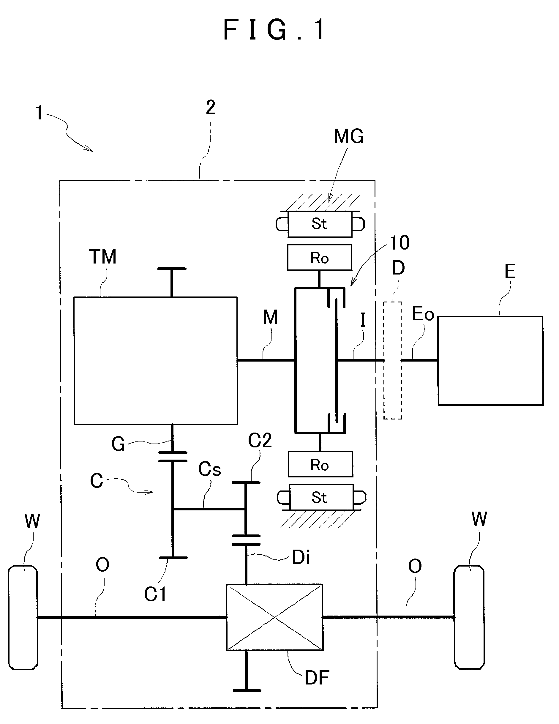 Hybrid drive speed change device