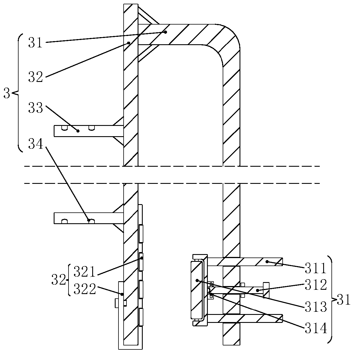 A pipe beveling machine