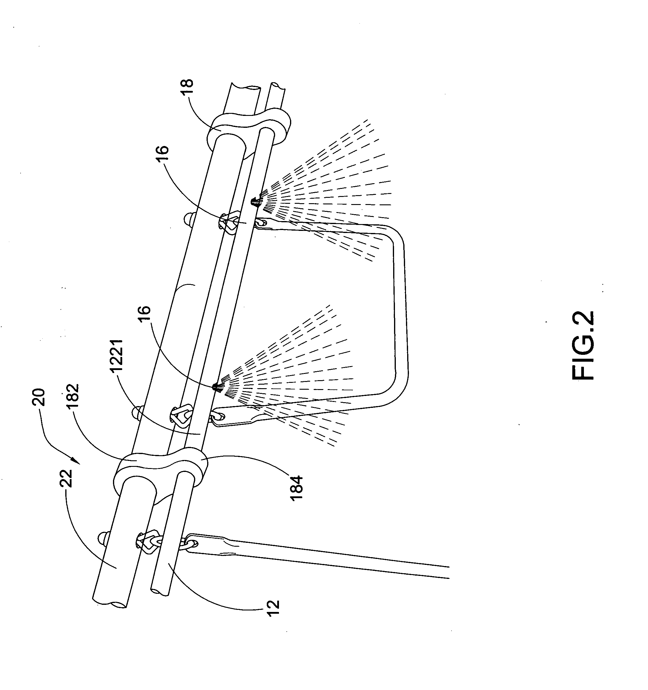 Mist producing device for playground with sun shade apparatus