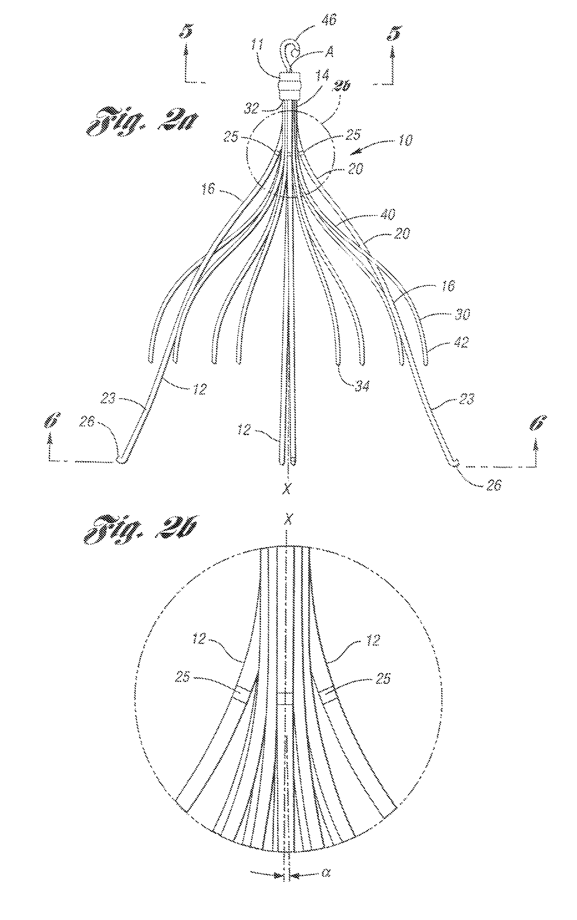 Removable vena cava filter comprising struts having axial bends