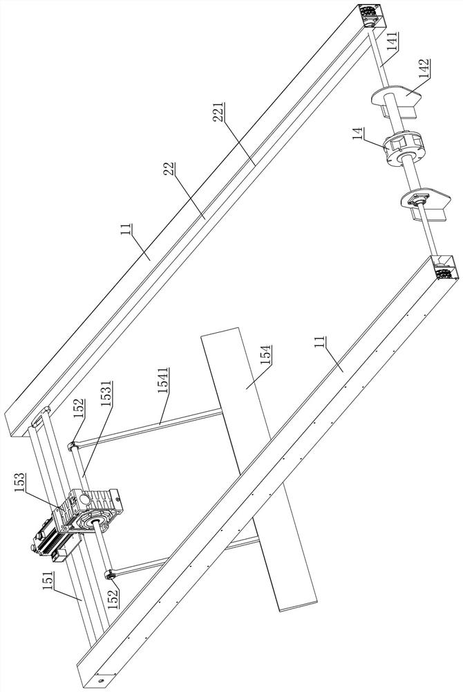 Swinging progressive scraper unloading device and dumper