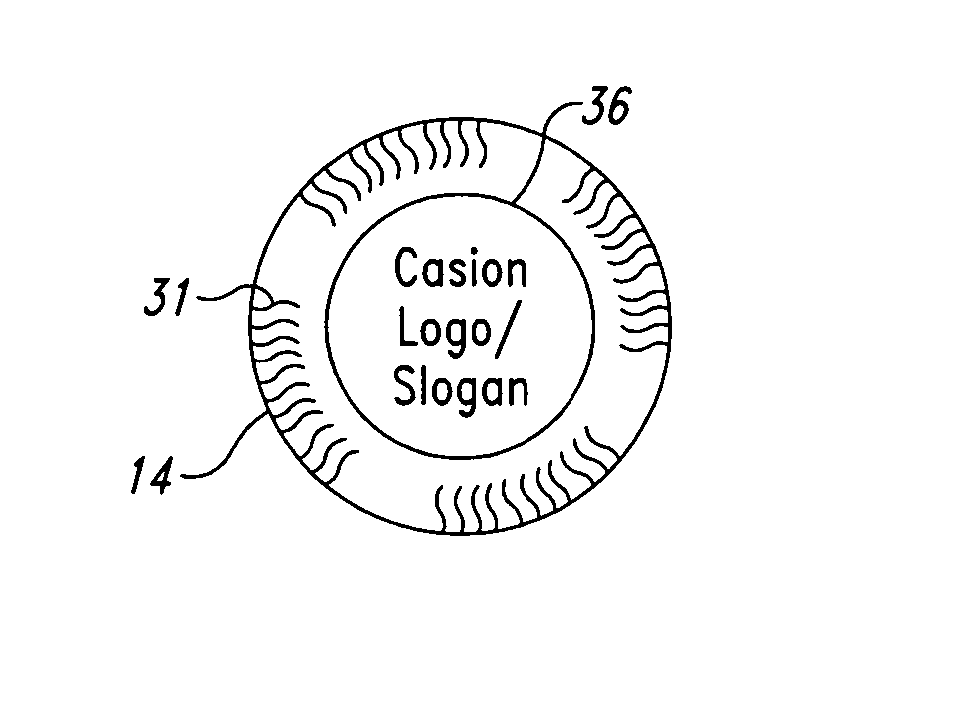 Uniquely identifiable casino gaming chips