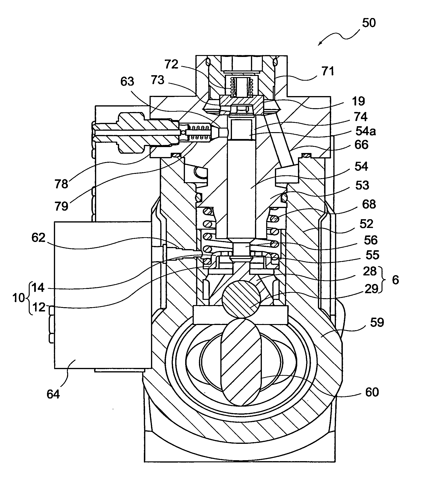 High flow rate fuel valve and fuel supply pump with the valve
