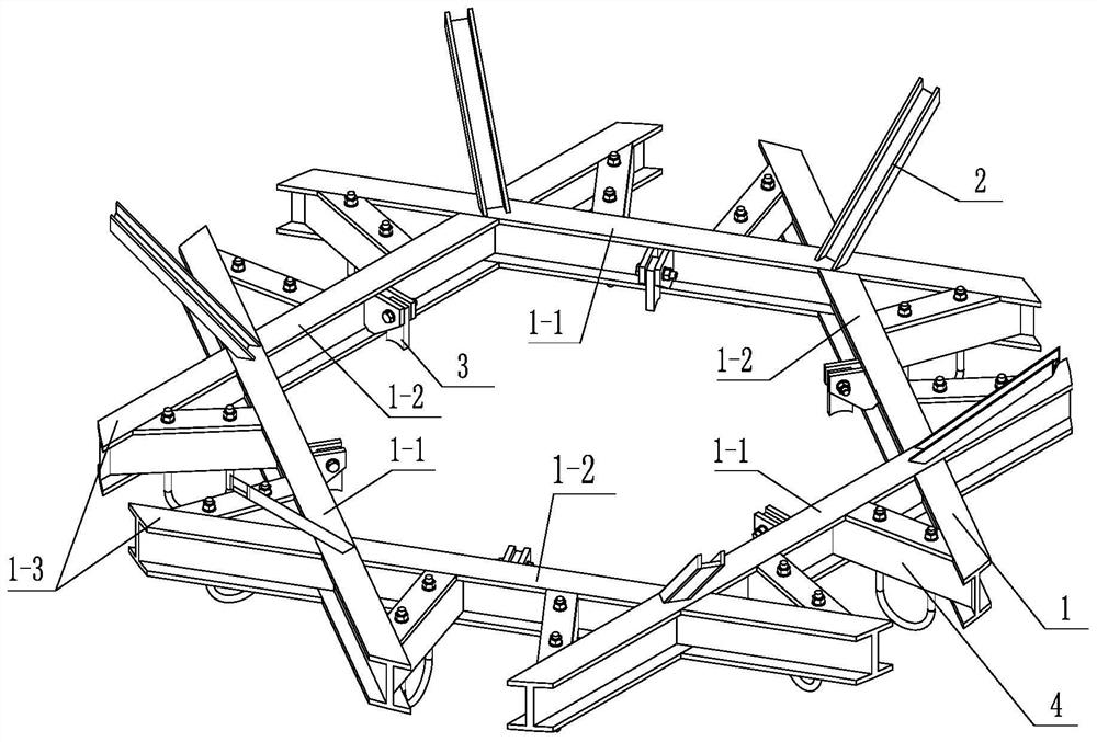 A combined hanging device for a double-deck ring header