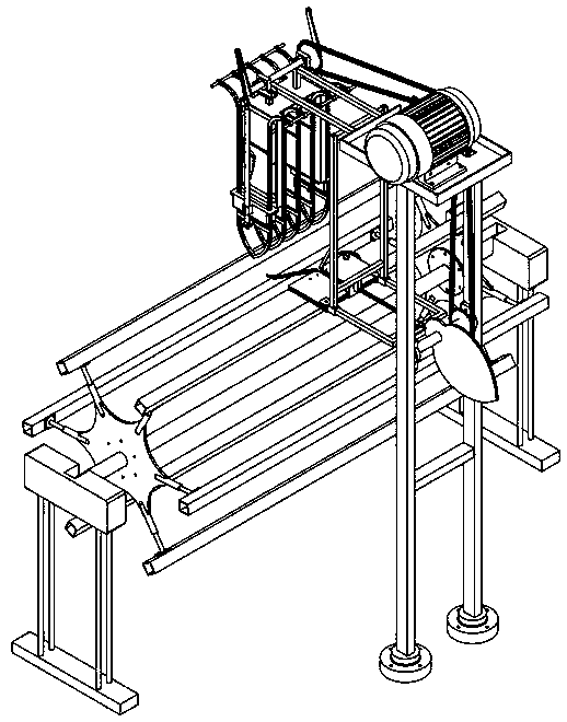 Automatic skein braiding machine