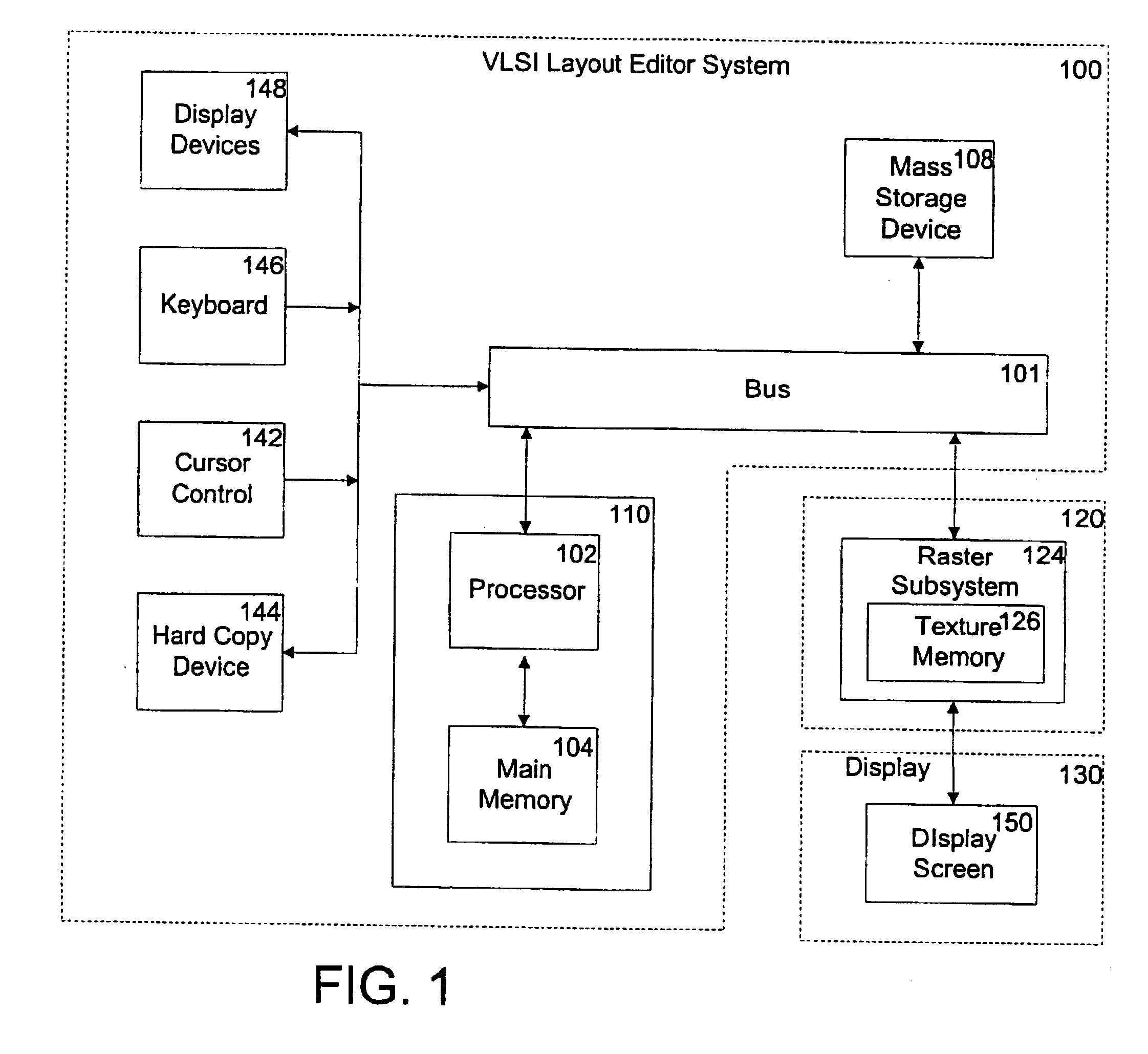 Method and system for displaying VLSI layout data