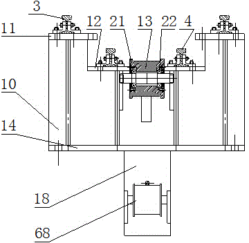 Lift type roll steel limit mechanism and profile steel inspection system thereof