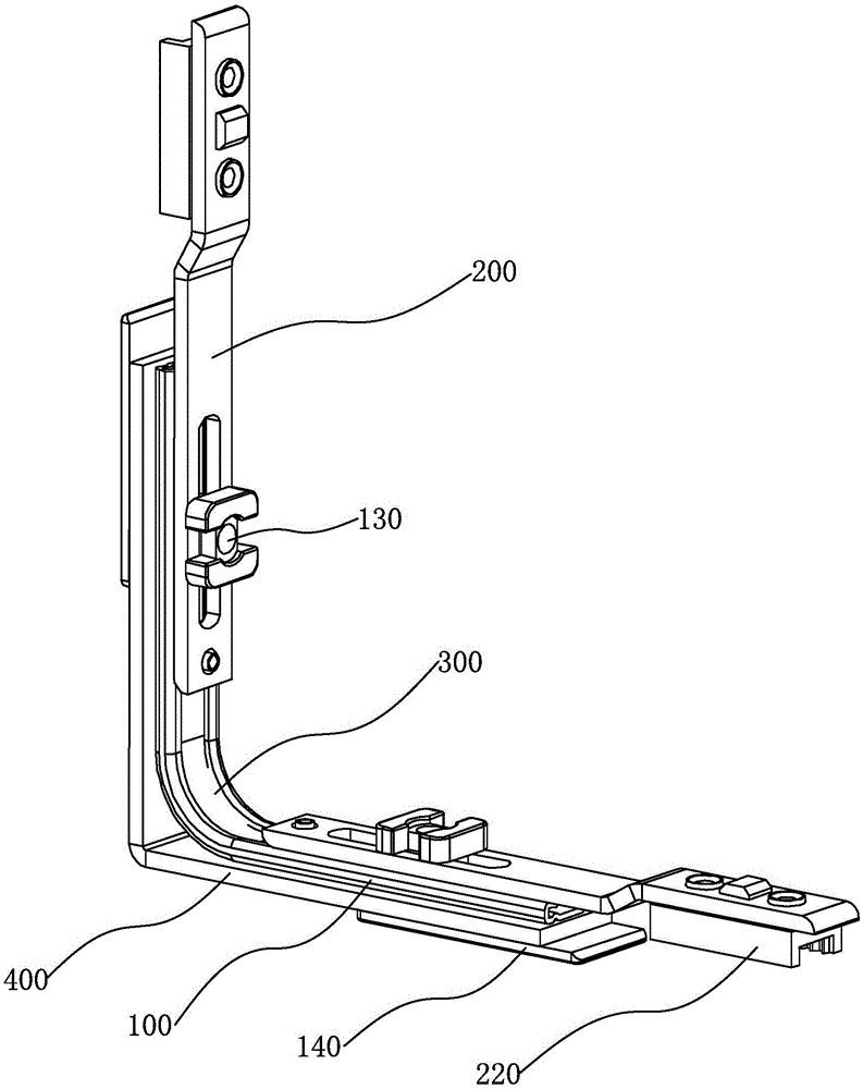 A four-way opening casement window linkage device