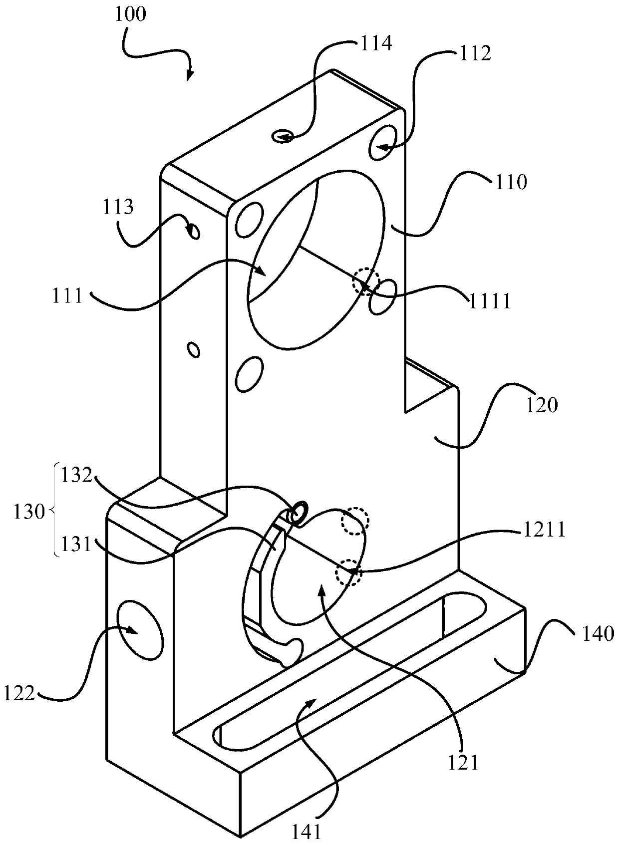 Mounting bracket for coaxial optical system and coaxial optical system with same
