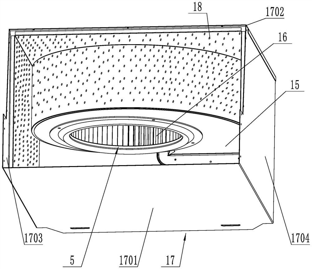 Three-dimensional noise reduction integrated stove