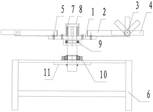 Rotary sandblasting workbench for rotary vibration screen frame and bottom barrel workpieces