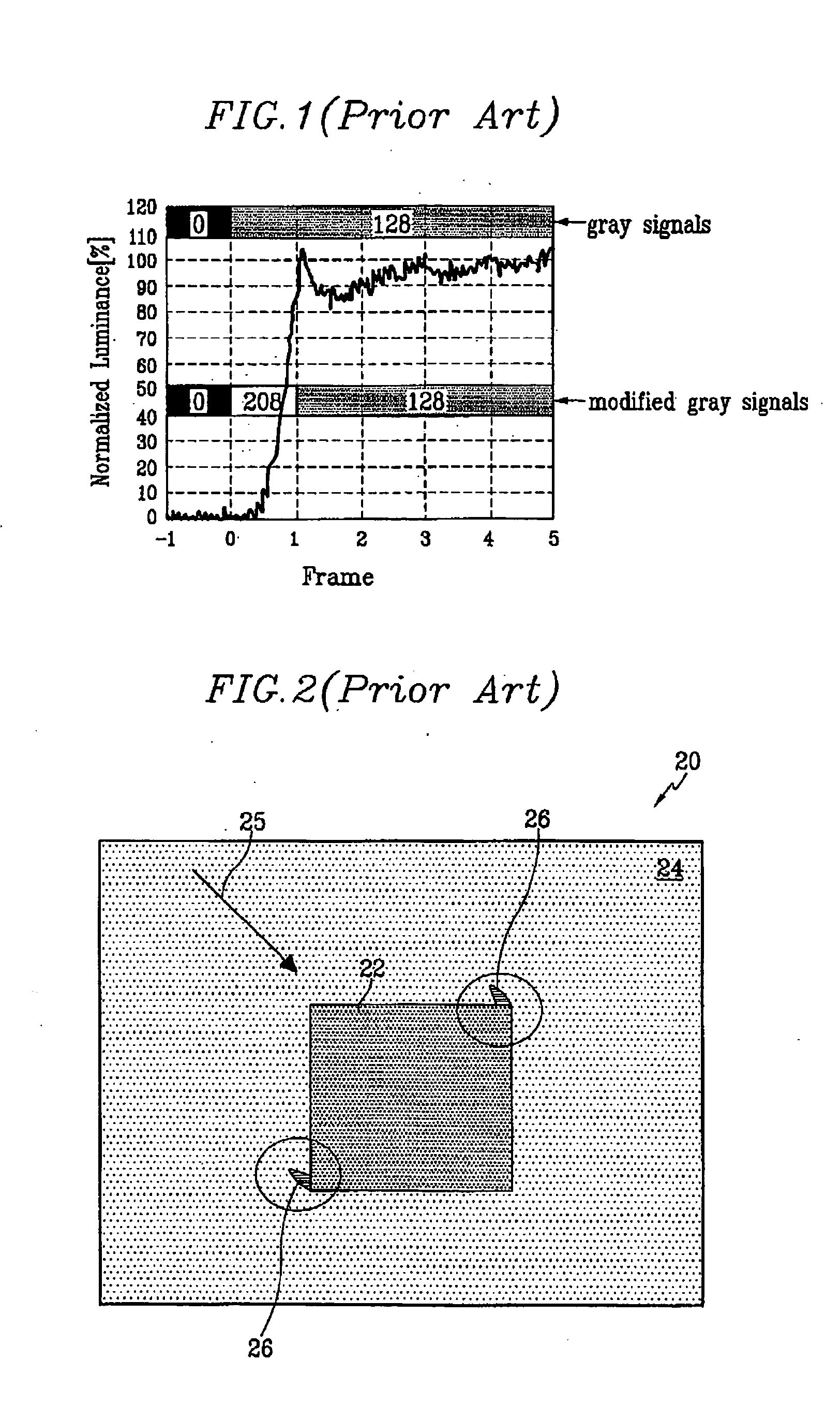 Modifying gray voltage signals in a display device