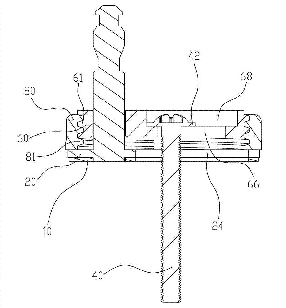 Connecting mechanism and mounting method for connecting closestool cover plate and closestool base
