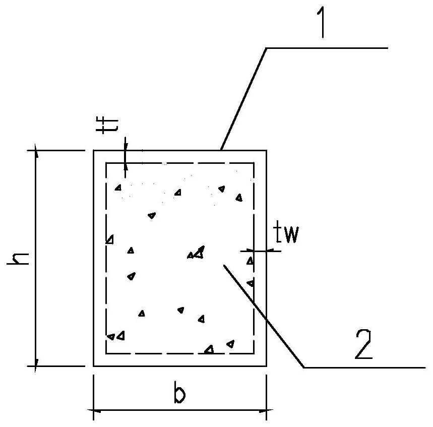 A method for improving the ultimate bearing capacity of rectangular concrete-filled steel tube columns in one-way compression bending stability