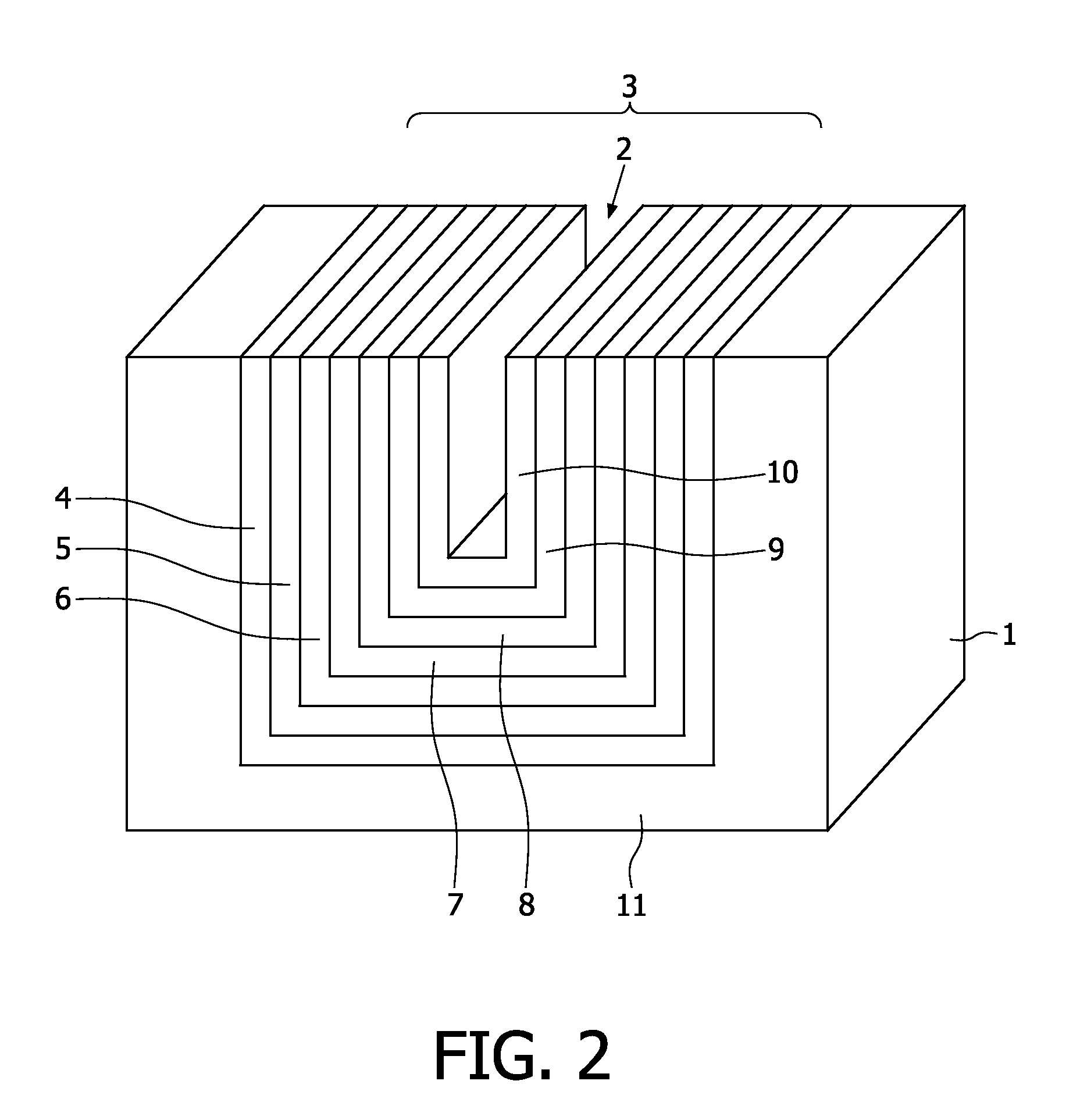 Solid-state structure comprising a battery and a variable capacitor having a capacitance which is controlled by the state-of-charge of the battery