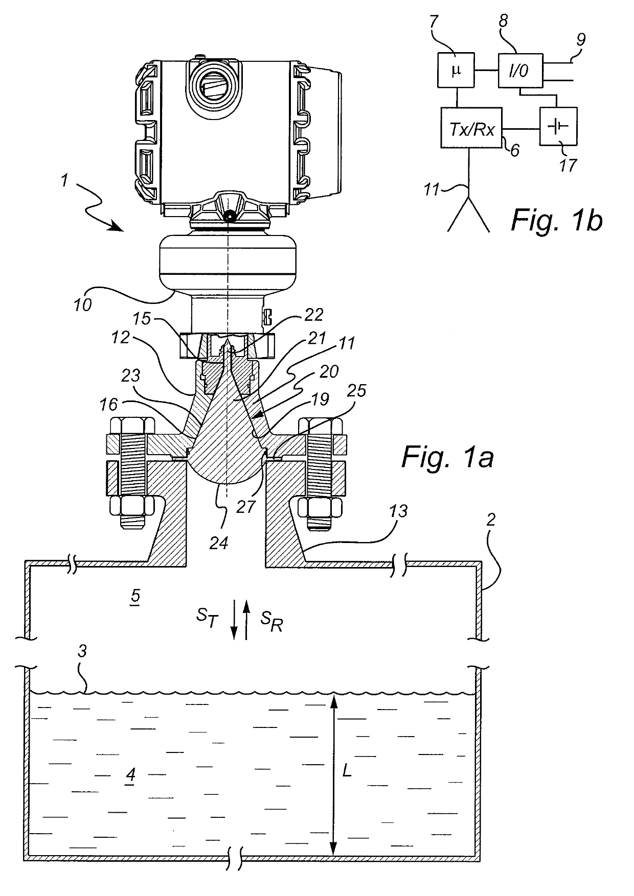Dielectric filling member with microwave absorbing element