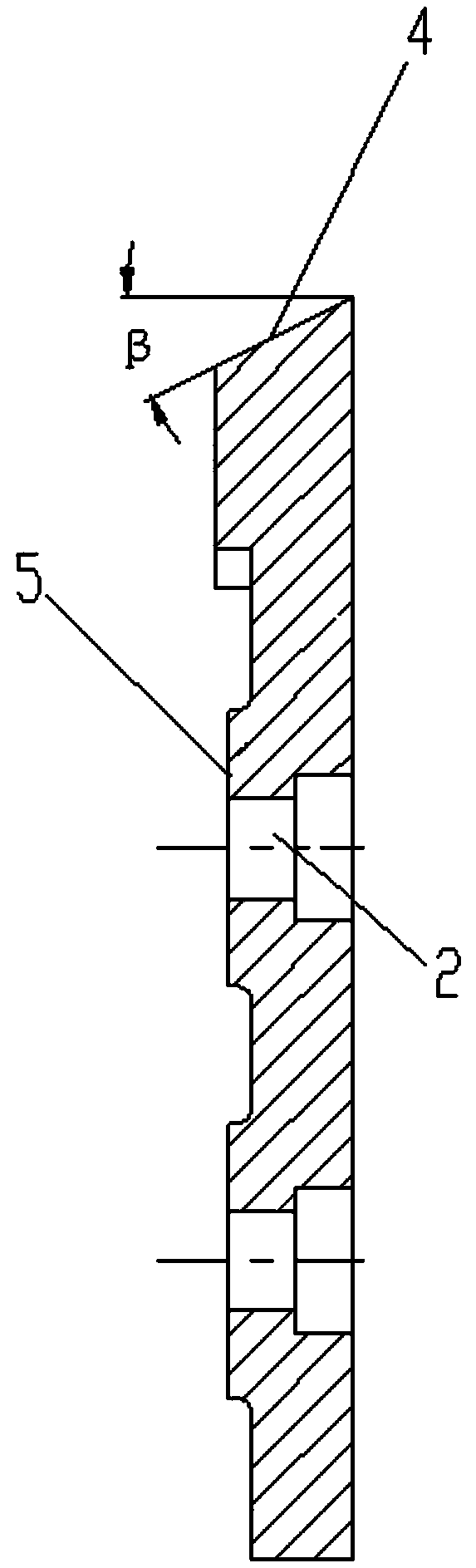 Stirring knife for stabilized soil mixing plant