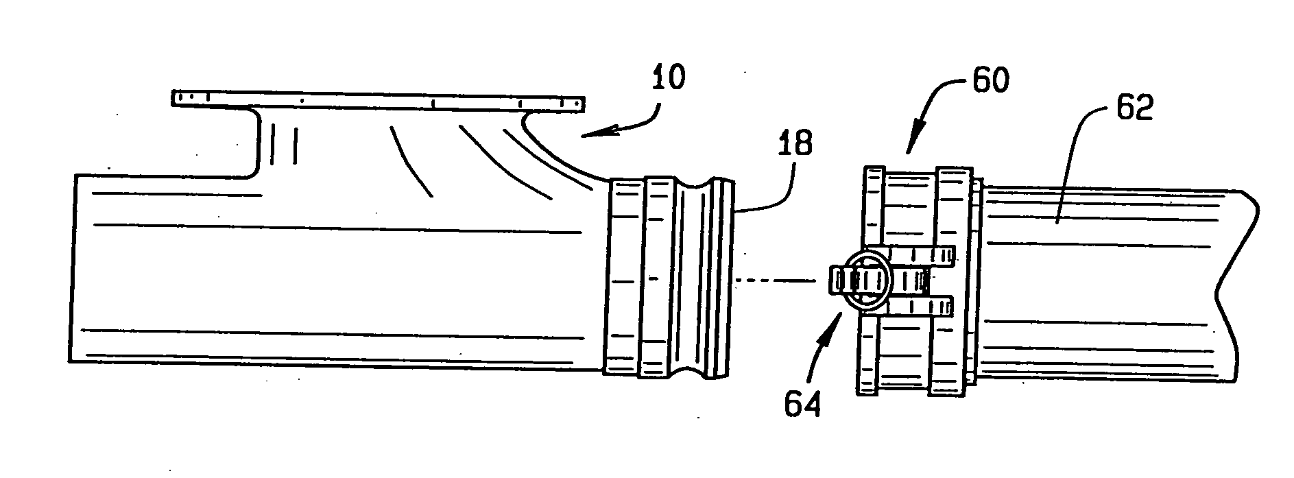 Tee and Unload Line with Integrated Cam Lock