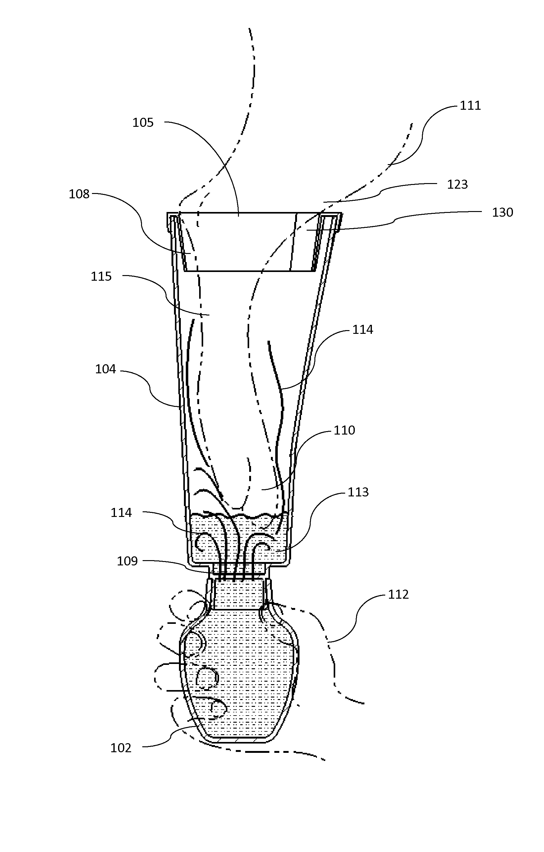 Portable animal paw washing device