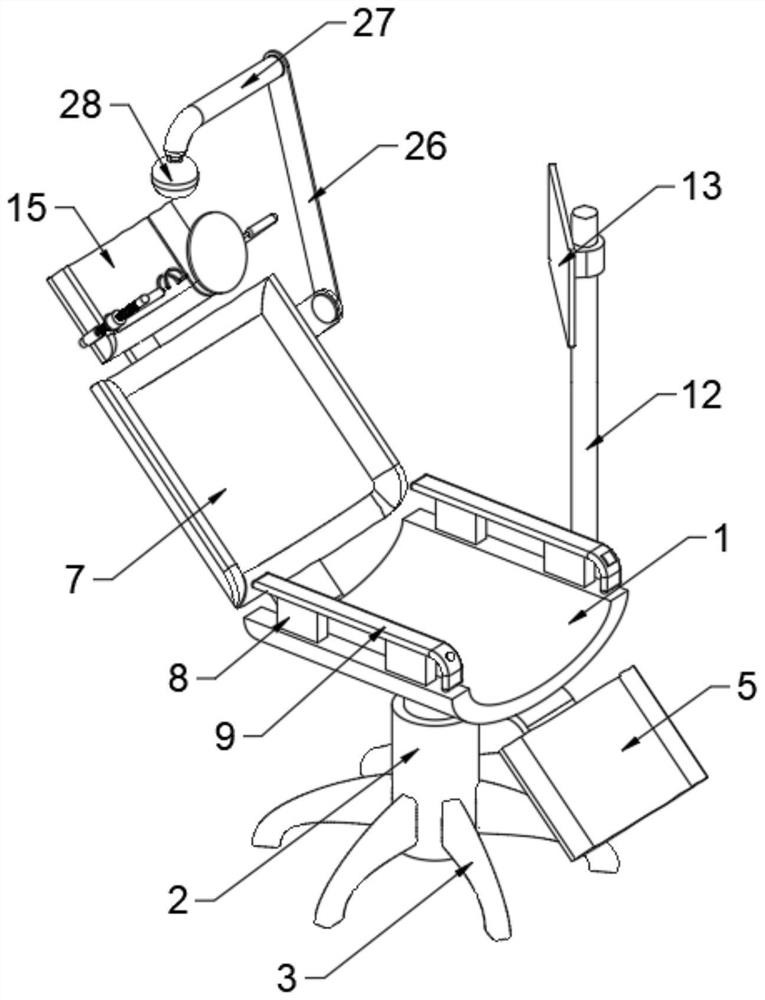 Integrated multifunctional dental chair