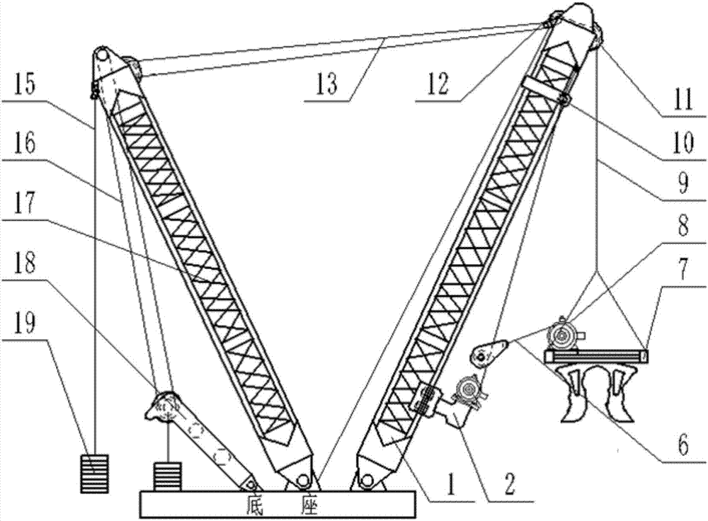 Large commonly-used hoisting stabilizing device and method for restraining heavy objects from swinging and rotating