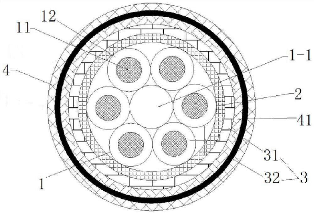 Anti-electromagnetic interference flexible tensile medical cable