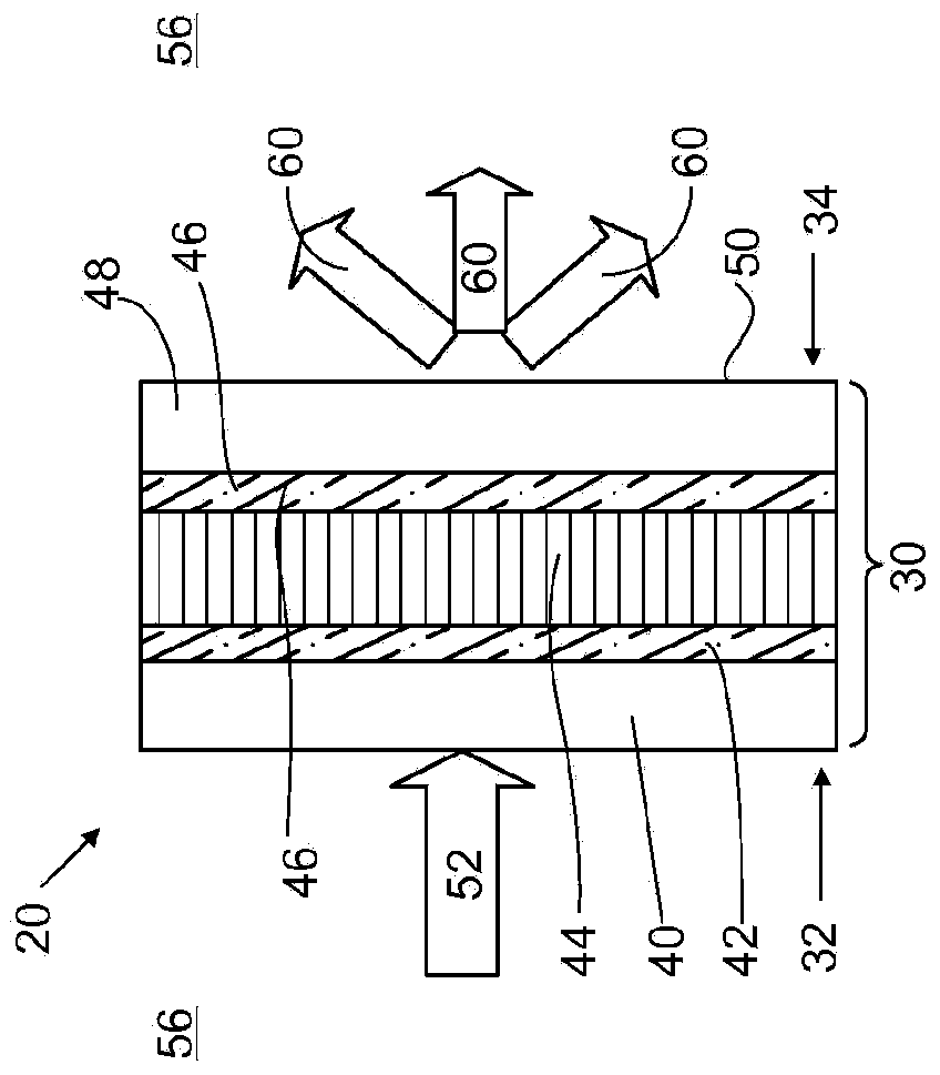 Spectrum filtering for visual displays and imaging having minimal angle dependence