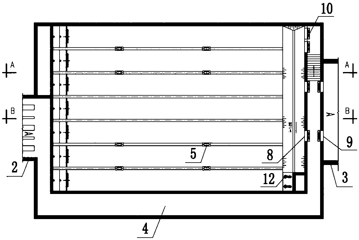 Double-layer regulation and storage tank for regulation and storage for flood peak and regulation and storage for initial rainwater