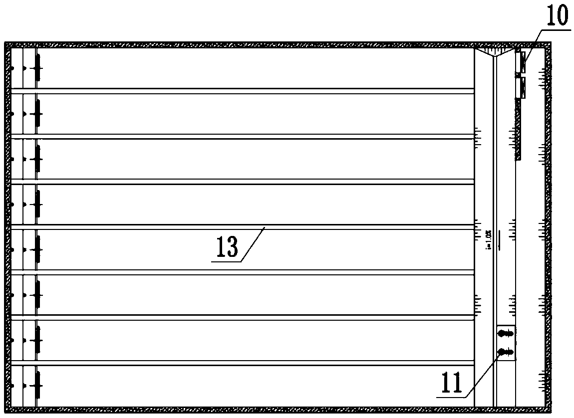 Double-layer regulation and storage tank for regulation and storage for flood peak and regulation and storage for initial rainwater