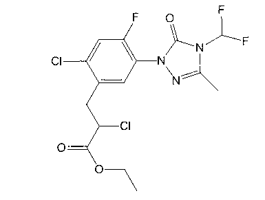 Recovery method of carfentrazone-ethyl