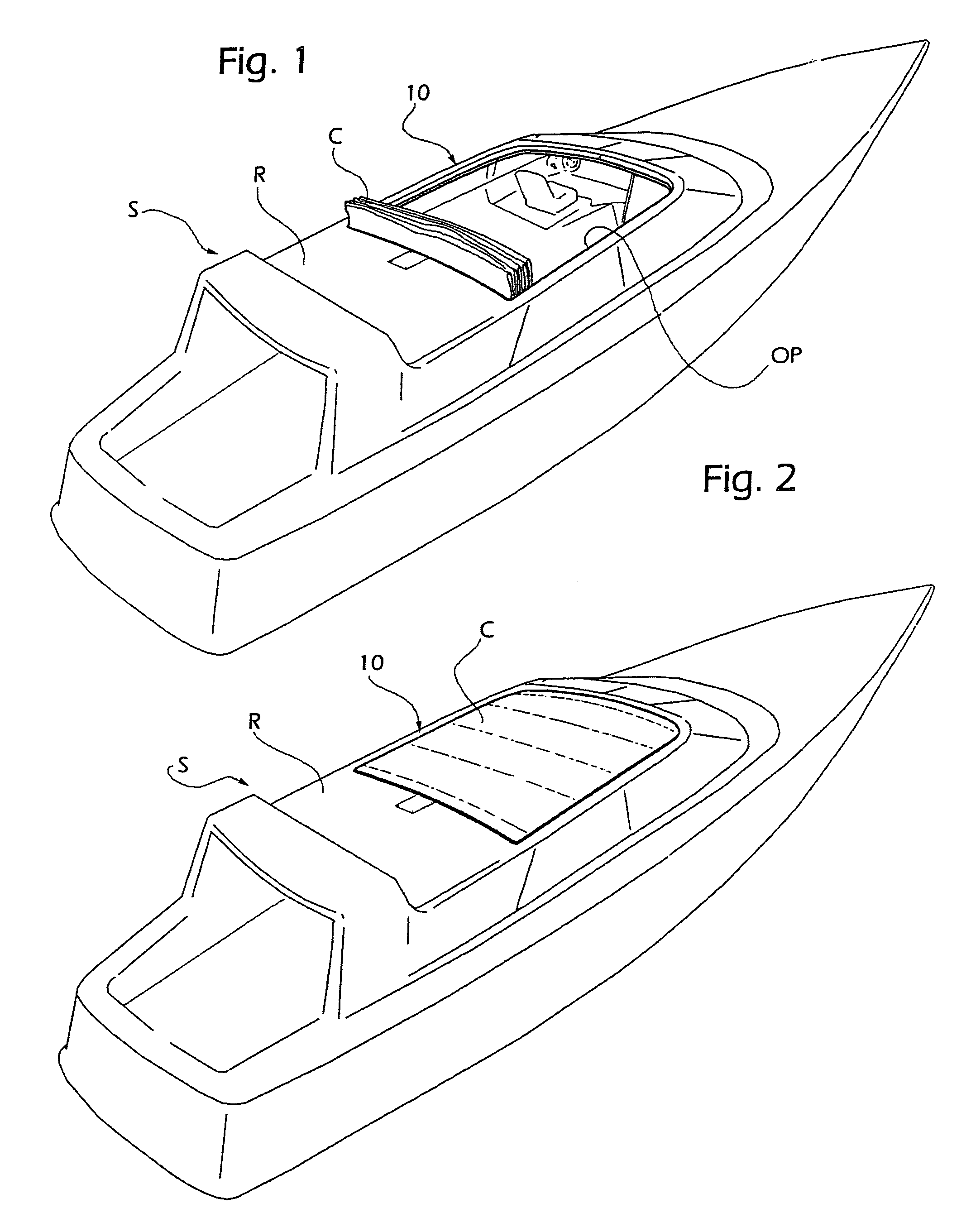 Modular movement support system for an openable roof for a vehicle, in particular for a boat