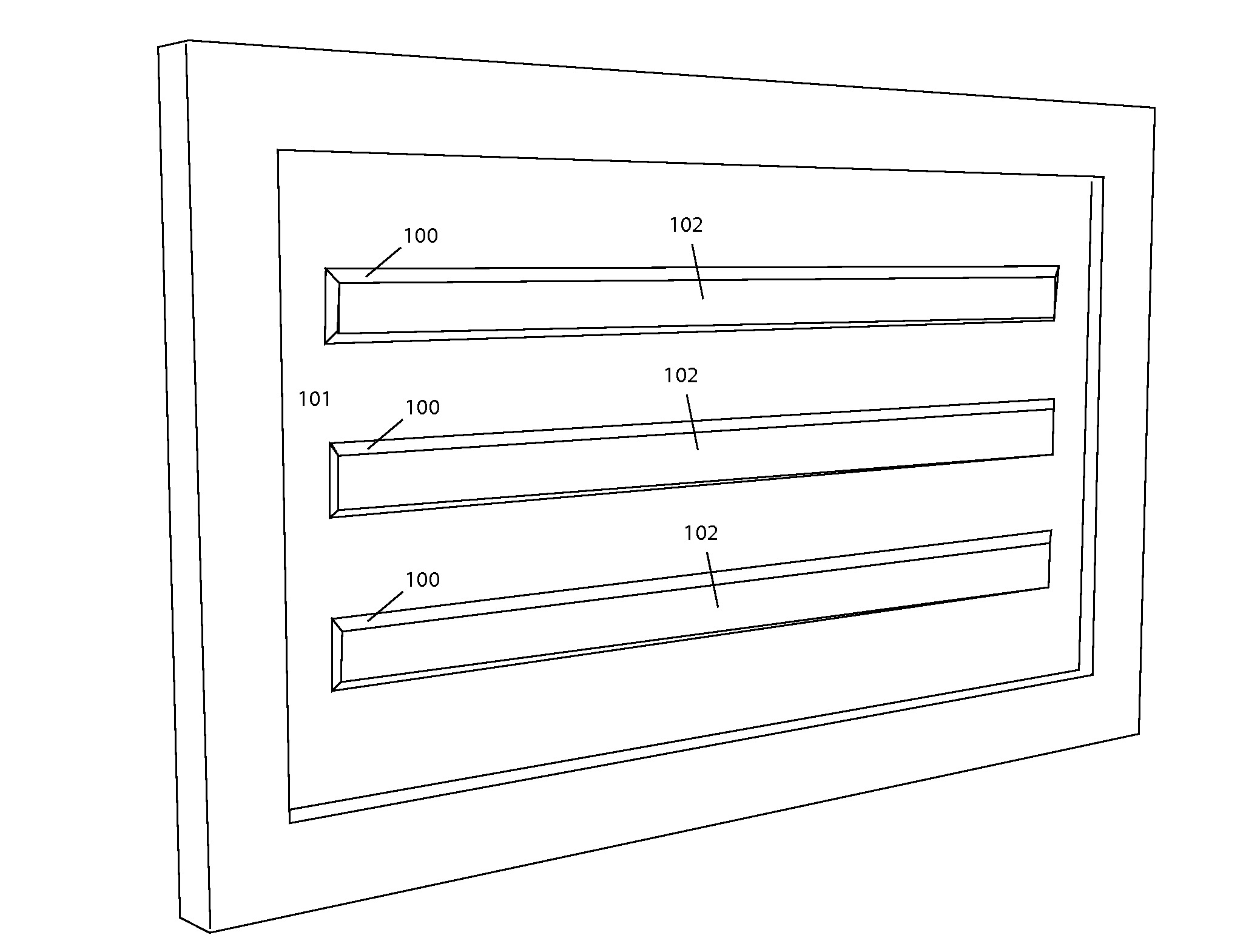 Toy display frame with restickable surface