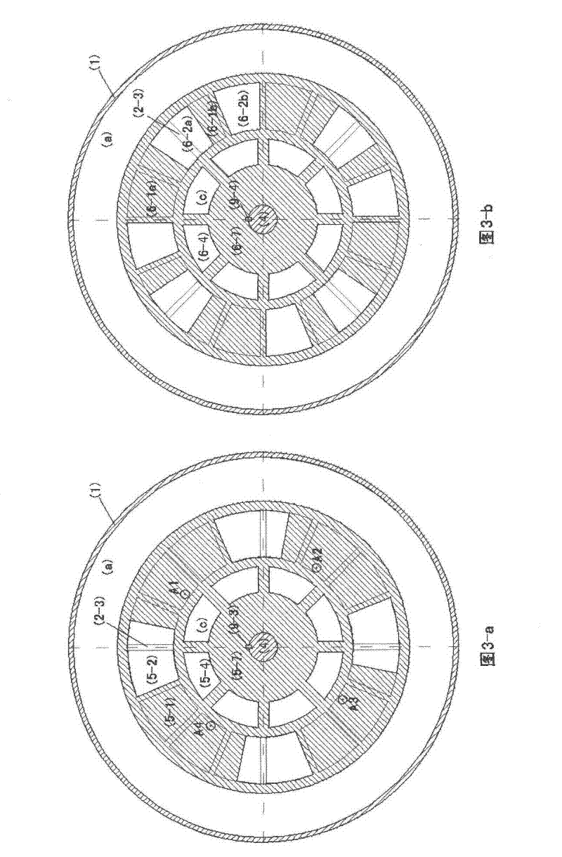 Technical scheme of intermittent inflating turbine engine