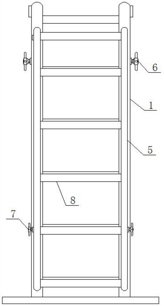 Herringbone ladder with height adjusting function