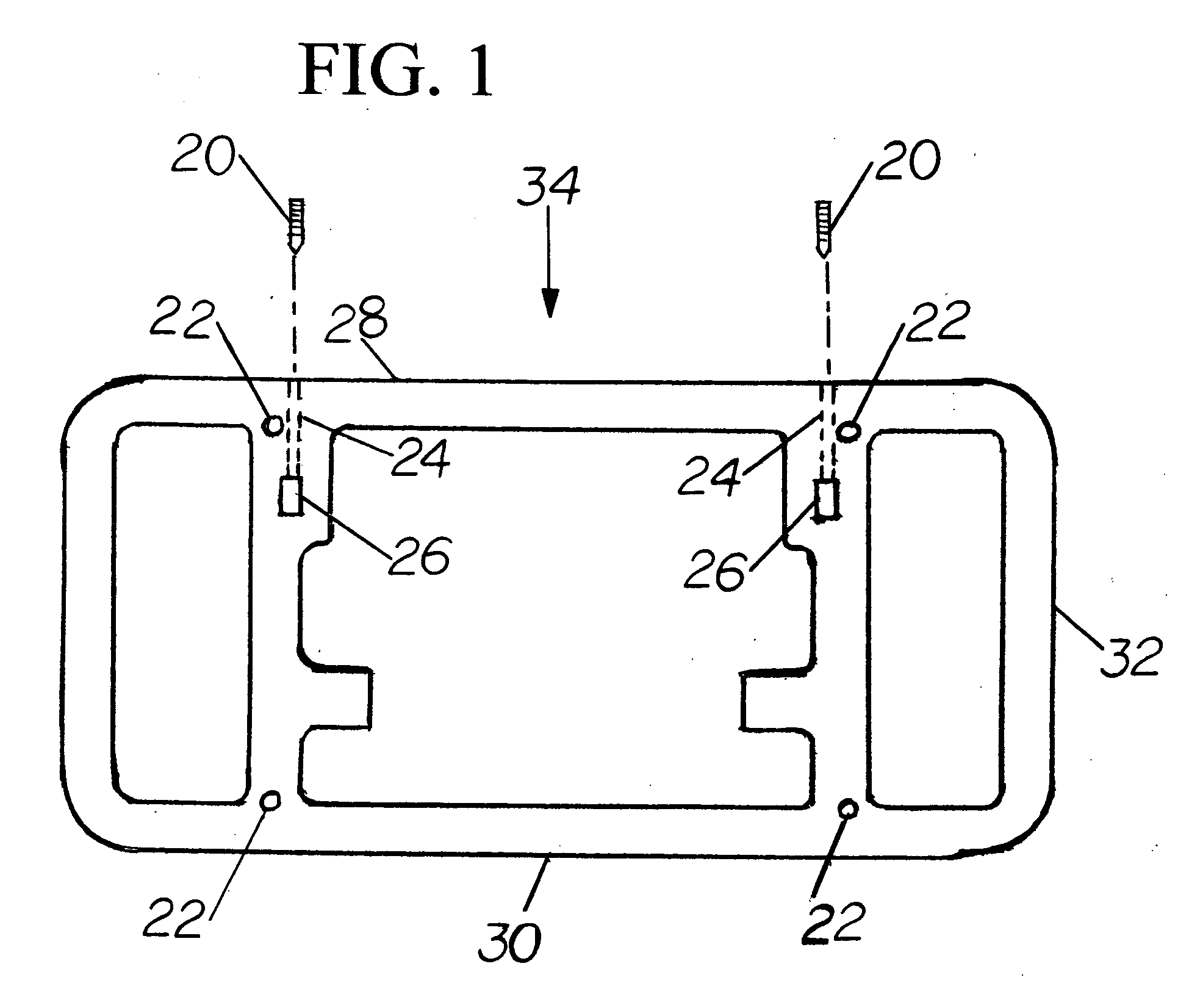 Bracket with detachable body for mounting a front license plate to an automotive vehicle