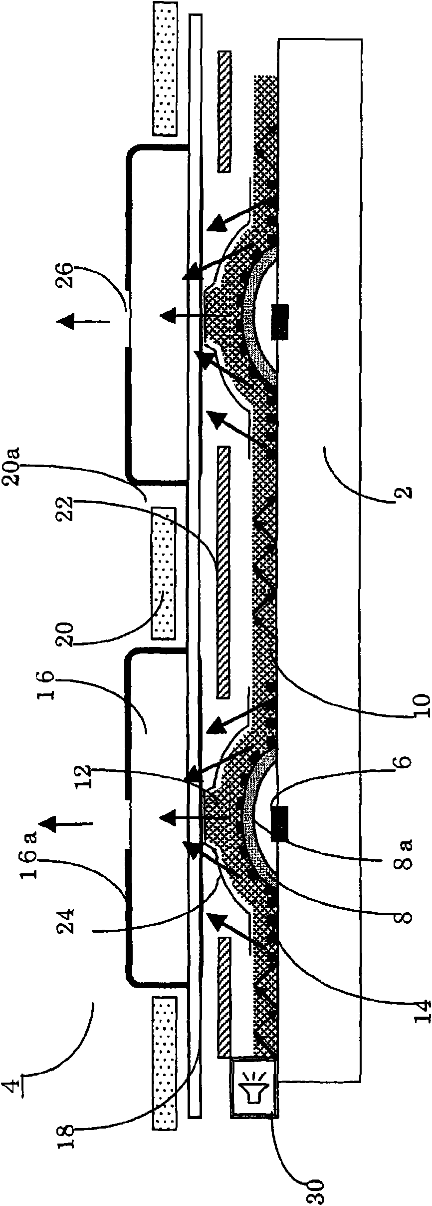 Metal dome sheet with push projection, push-button switch, and method of producing the push bush switch