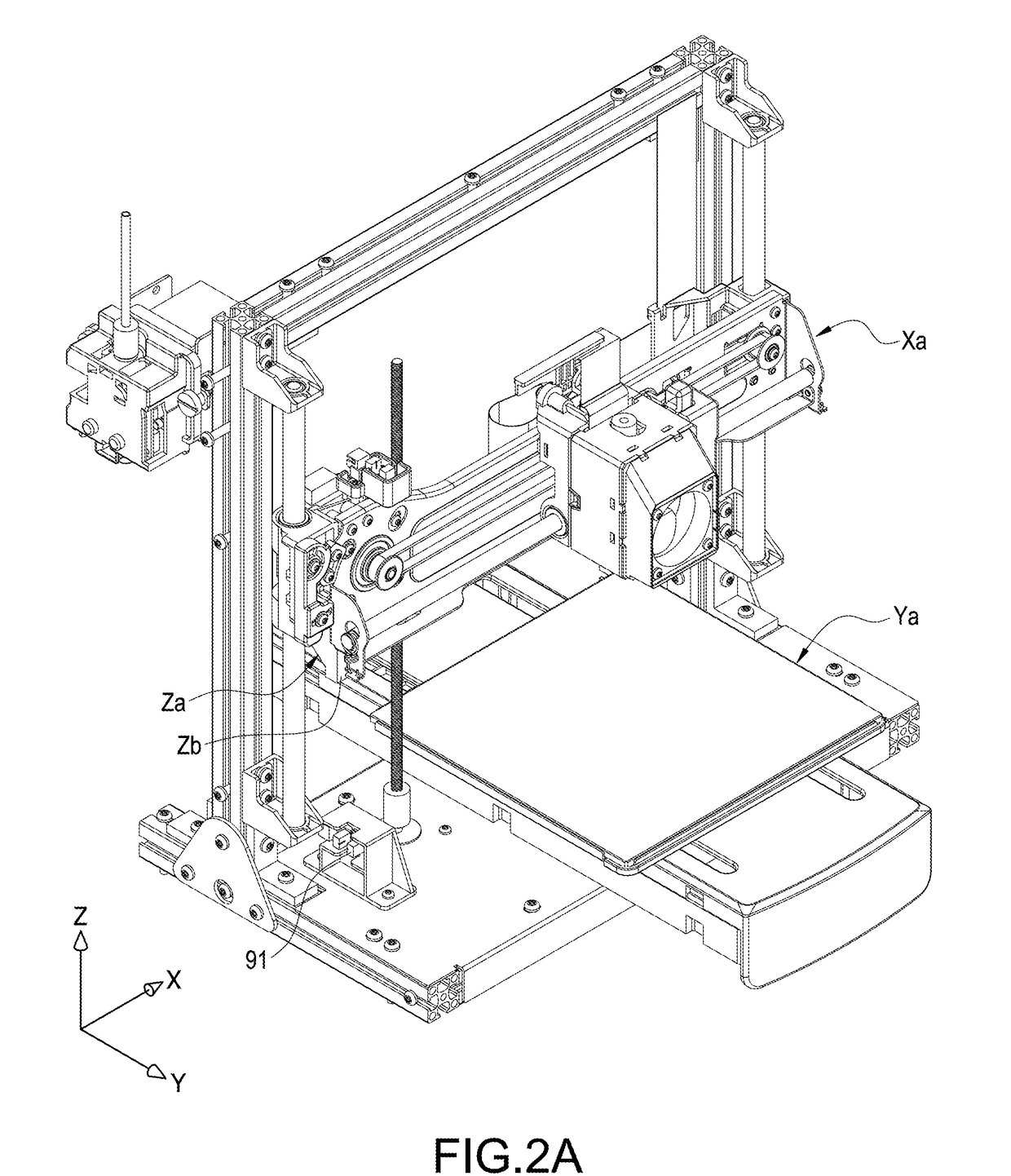 Calibration method for compensating home position of three-dimensional printer