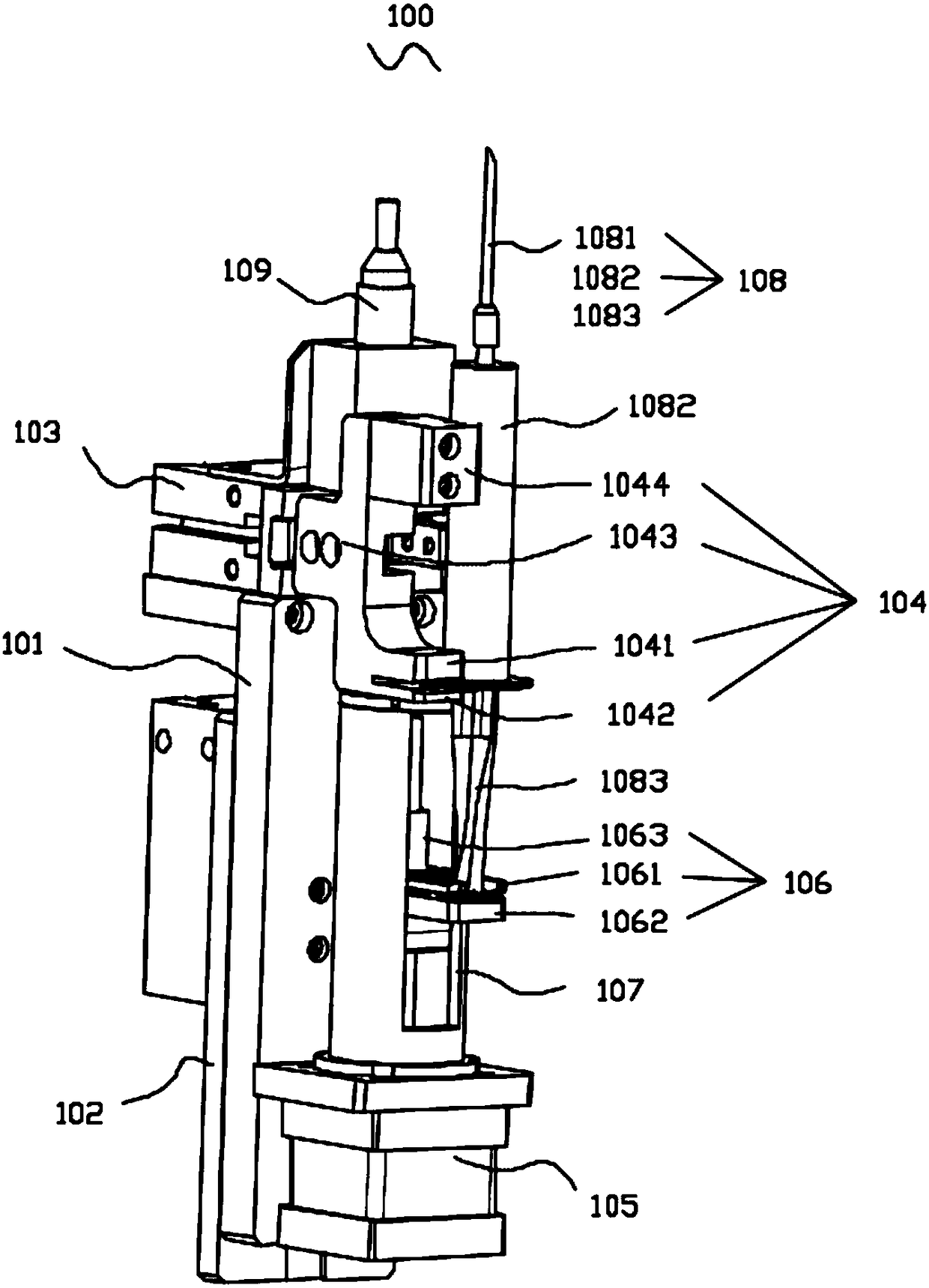 Module for controlling syringe