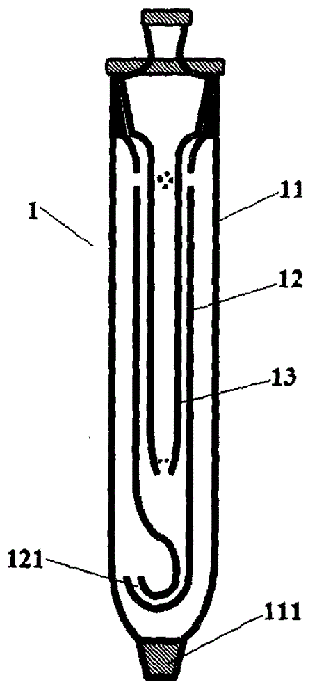 Combined rectifying column and application thereof