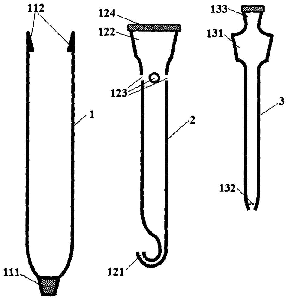 Combined rectifying column and application thereof