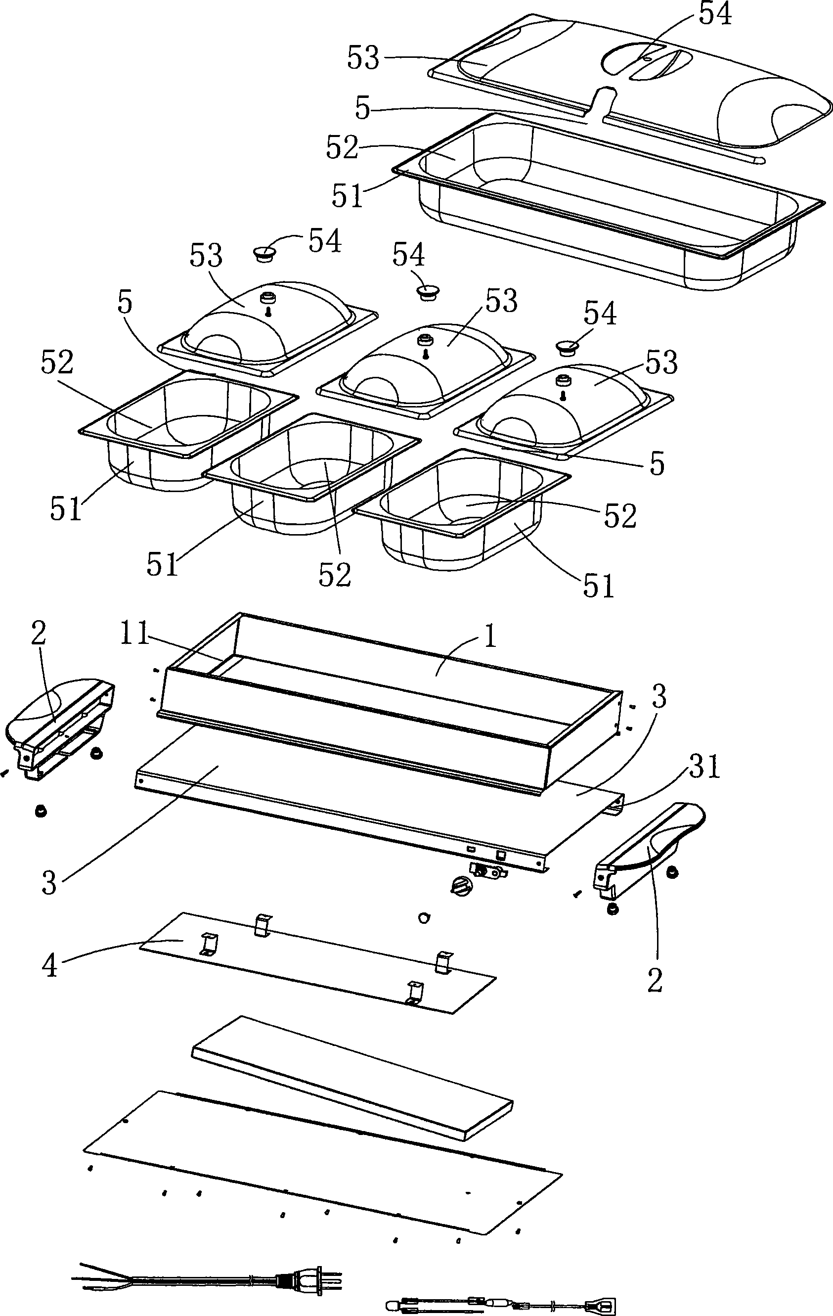 Thermal insulation plate structure